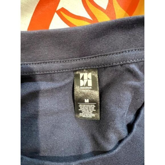 Ascolour Care Free Leisure Tee in Navy Blue - Picture 3 of 3